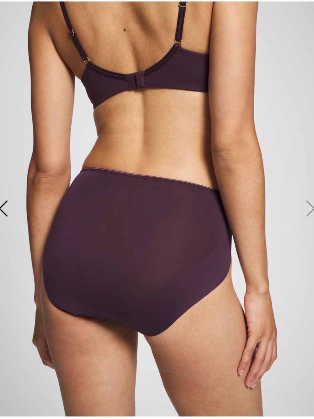 New soma vanishing edge cotton high leg panties Deep Plum- 3 pack bundle - Picture 2 of 3